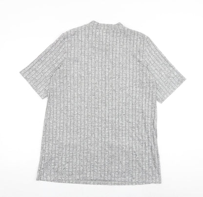 Womens UK Size 14 Dorothy Perkins Grey Basic T-Shirt