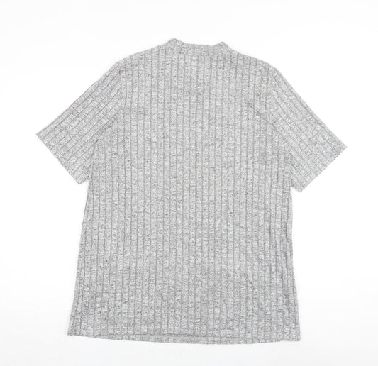 Womens UK Size 14 Dorothy Perkins Grey Basic T-Shirt