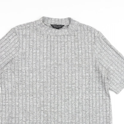 Womens UK Size 14 Dorothy Perkins Grey Basic T-Shirt
