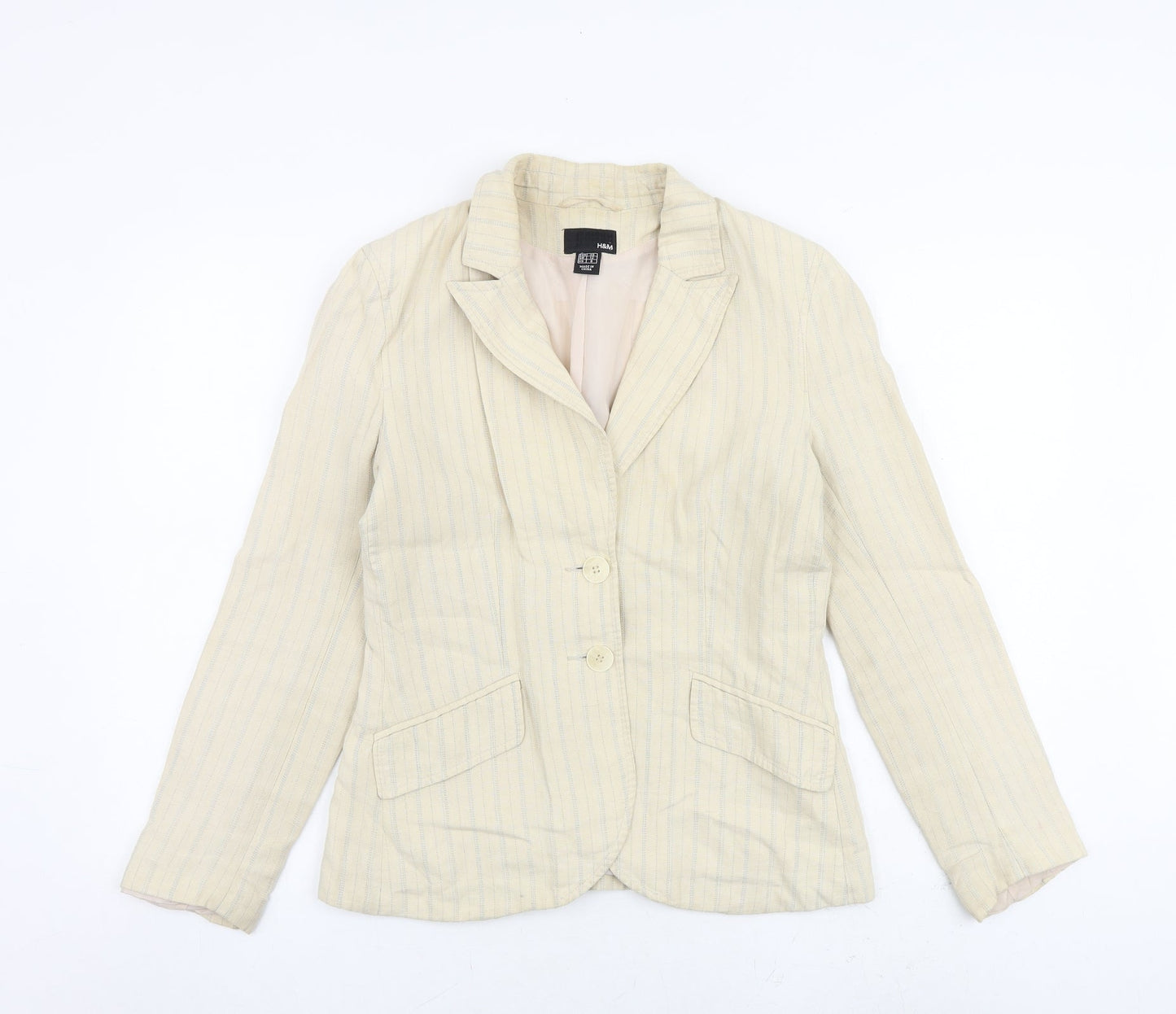 Womens UK Size 12 H&M Beige Jacket