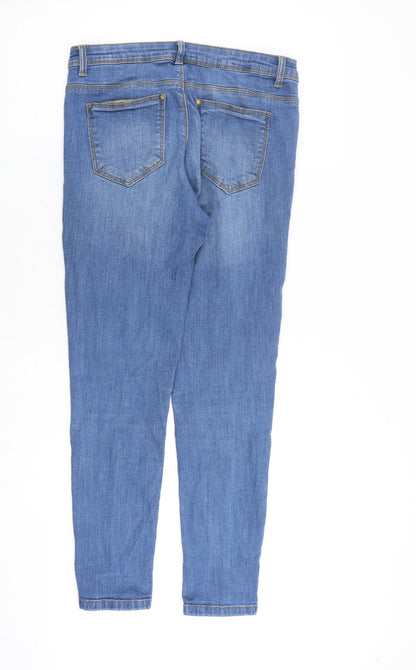 Nuon Womens Blue Cotton Skinny Jeans Size 30 in L28 in Regular Zip