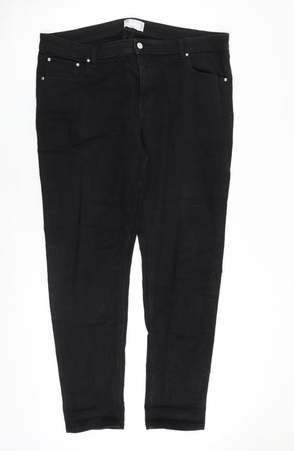 ASOS Womens Black Cotton Skinny Jeans Size 38 in L32 in Regular Zip