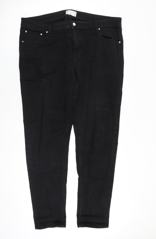 ASOS Womens Black Cotton Skinny Jeans Size 38 in L32 in Regular Zip
