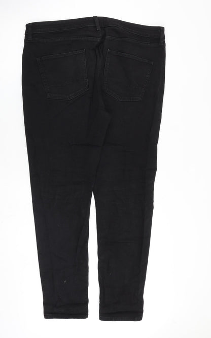 ASOS Womens Black Cotton Skinny Jeans Size 38 in L32 in Regular Zip