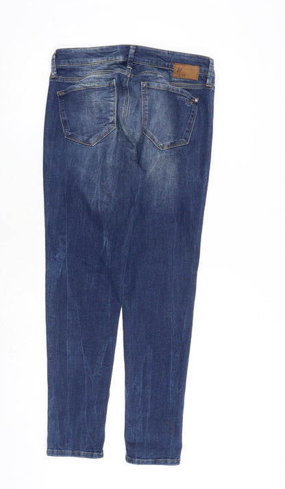 Mavi Jeans Mens Blue Cotton Straight Jeans Size 30 in L30 in Regular Zip