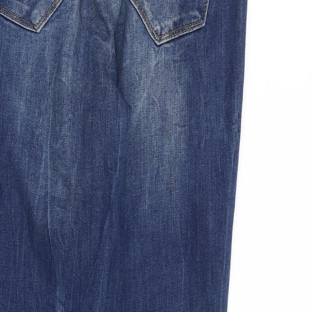 Mavi Jeans Mens Blue Cotton Straight Jeans Size 30 in L30 in Regular Zip