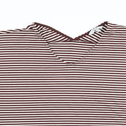 Womens UK Size 12 NEXT Brown Basic T-Shirt