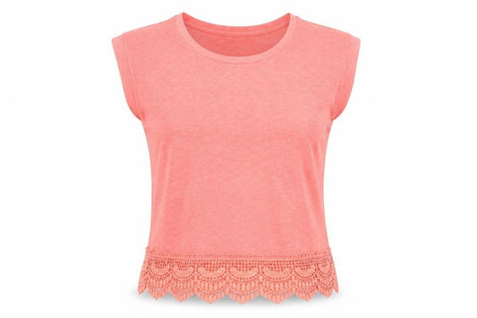 Womens UK Size 10 New Look Pink Basic T-Shirt