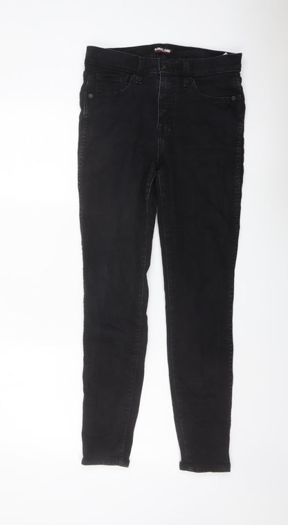 Kirkland Womens Black Cotton Skinny Jeans Size 6 L29 in Regular Button