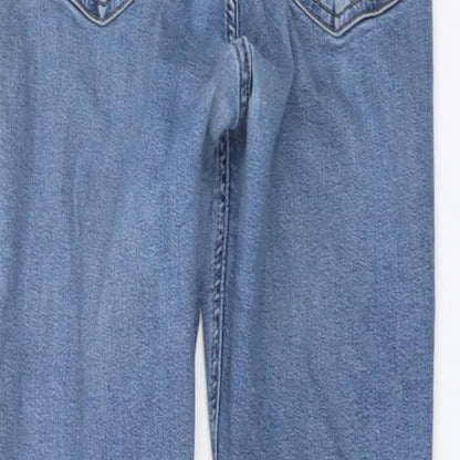 Topshop Womens Blue Cotton Skinny Jeans Size 24 in L25 in Regular Button