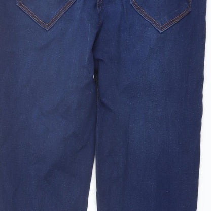 Avenue Womens Blue Cotton Skinny Jeans Size 12 L27 in Regular Button