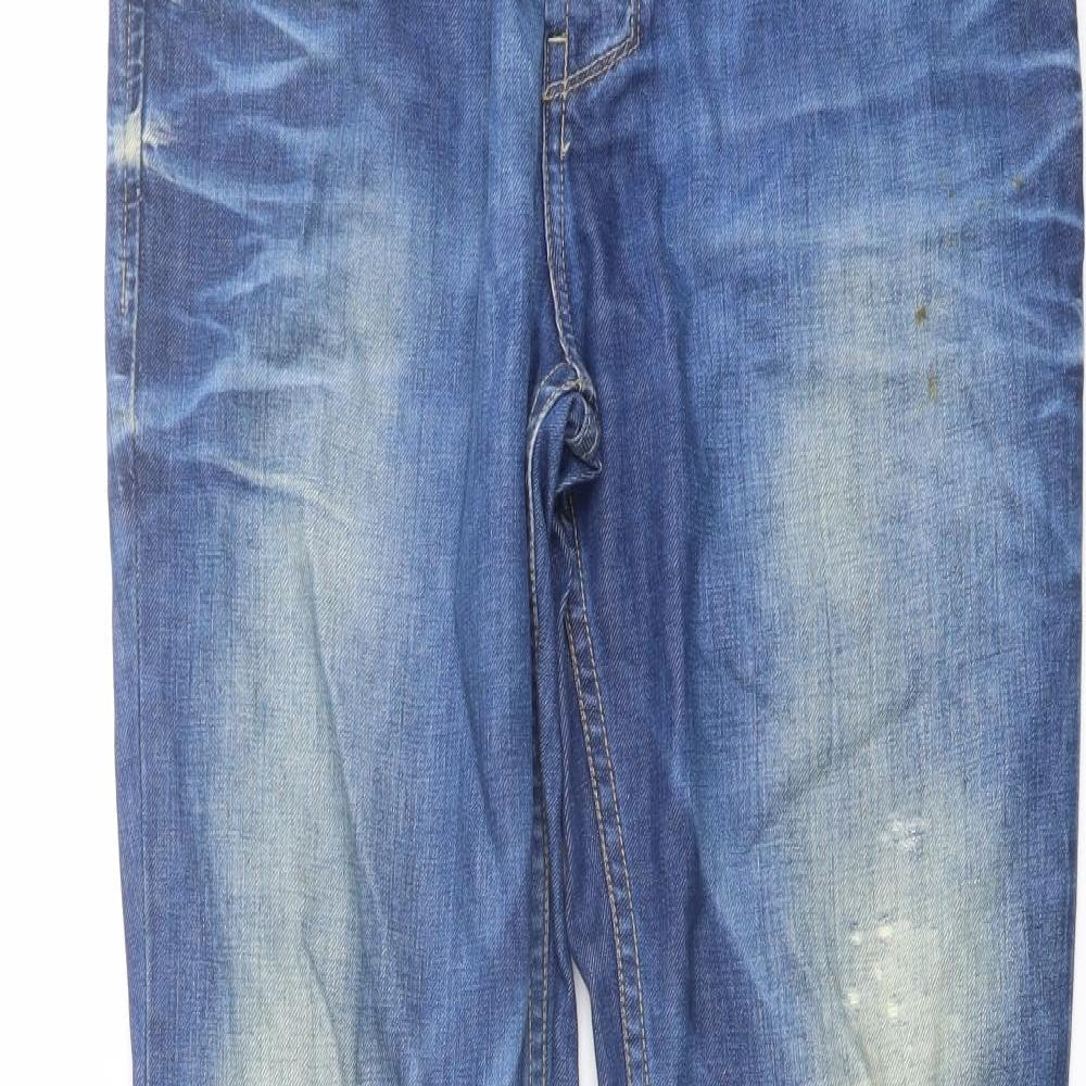 Mens UK Size 32 in Pull&Bear Regular Fit Straight Blue Jeans