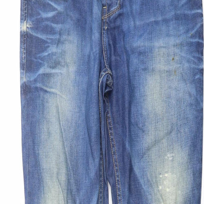 Mens UK Size 32 in Pull&Bear Regular Fit Straight Blue Jeans