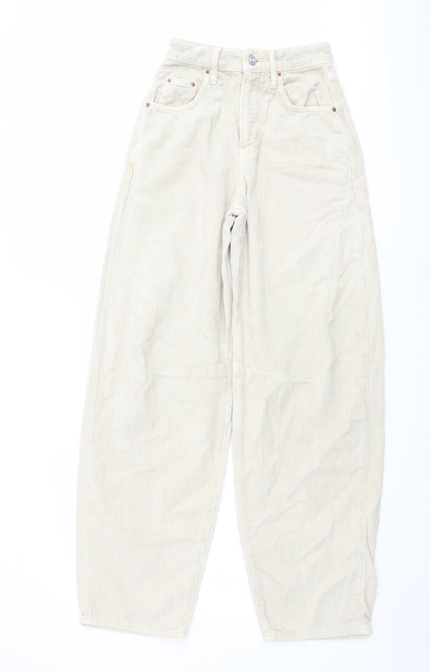 Womens UK Size 24 in BDG Regular Fit Carrot Beige Trousers