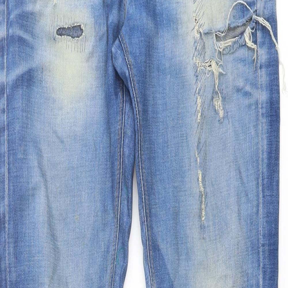 Mens UK Size 30 in Pull&Bear Regular Fit Straight Blue Jeans