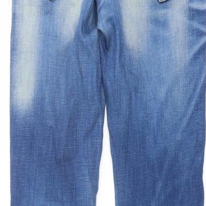 Mens UK Size 30 in Pull&Bear Regular Fit Straight Blue Jeans