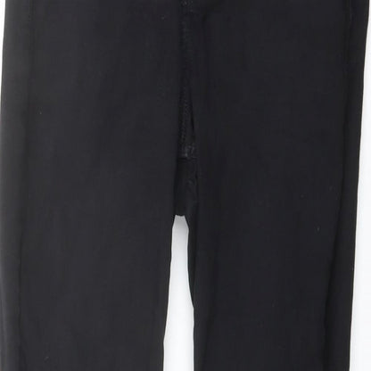Topshop Womens Black Cotton Skinny Jeans Size 30 in L28.5 in Regular Button