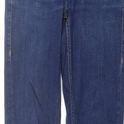 Mustang Womens Blue Cotton Skinny Jeans Size 27 in L32 in Regular Button