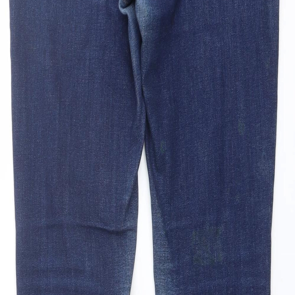Mustang Womens Blue Cotton Skinny Jeans Size 27 in L32 in Regular Button