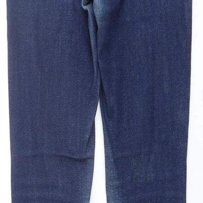 Mustang Womens Blue Cotton Skinny Jeans Size 27 in L32 in Regular Button
