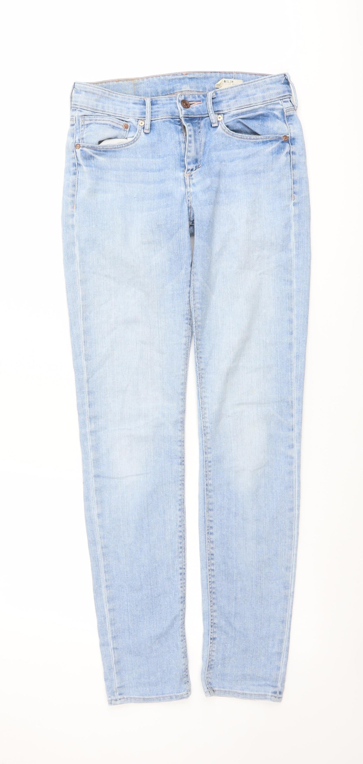 Womens UK Size 26 in H&M Regular Fit Skinny Blue Jeans