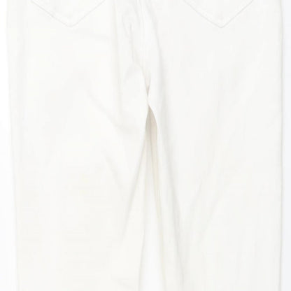 ASOS Womens Ivory Cotton Skinny Jeans Size 28 in L25 in Regular Button