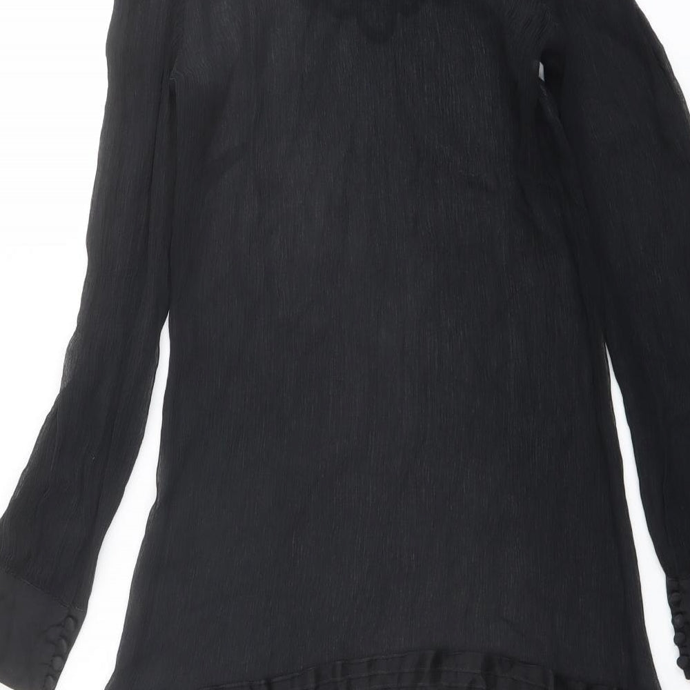 Womens UK Size 12 Monsoon Black Basic Blouse