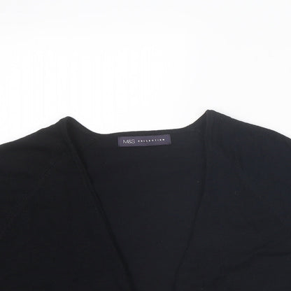Womens UK Size M Marks and Spencer Black Cardigan Jumper
