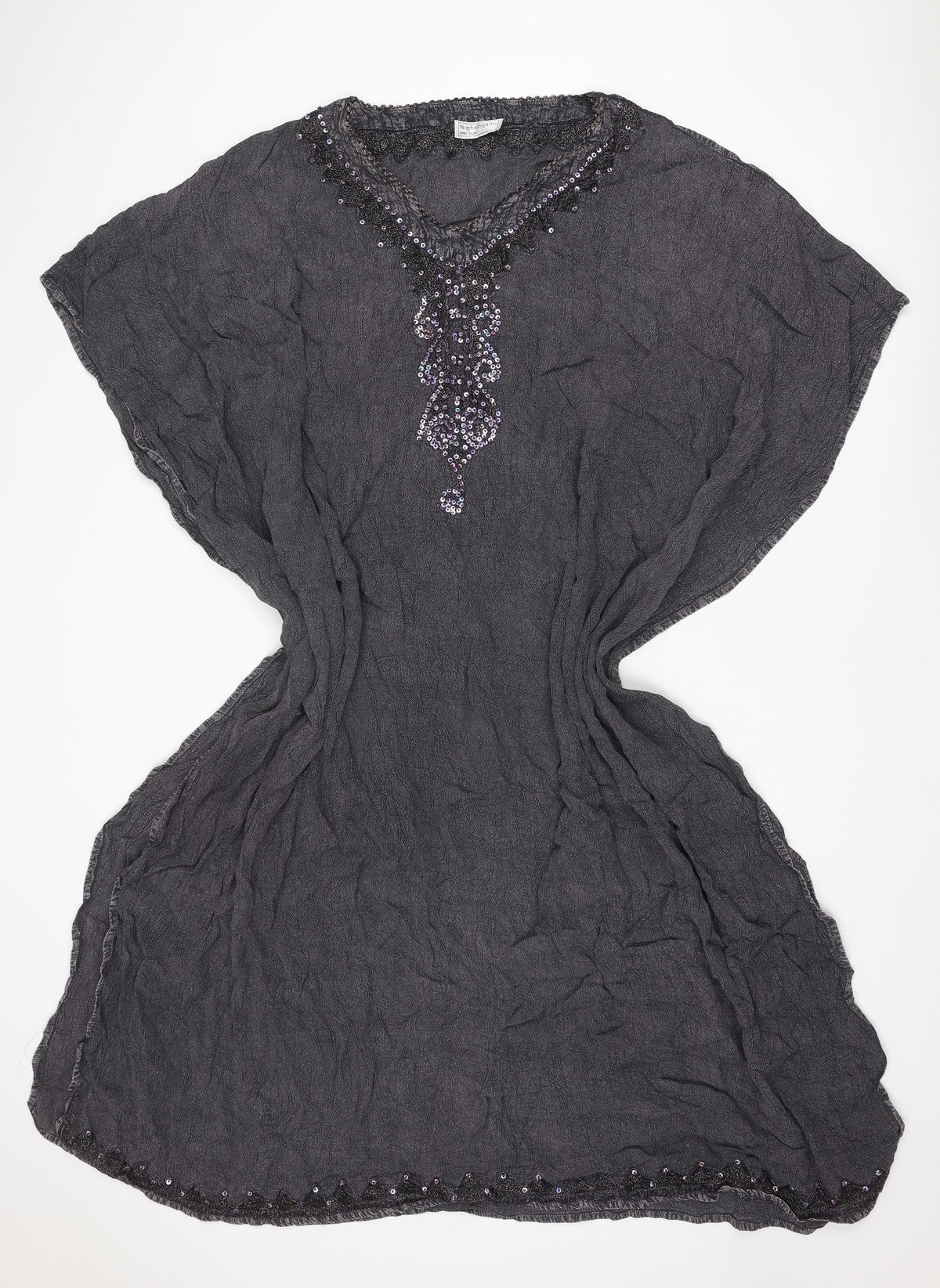 Nightingales Womens Grey Polyester Cover Up One Size