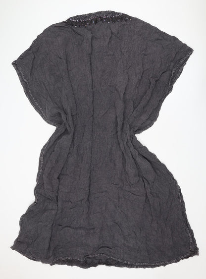 Nightingales Womens Grey Polyester Cover Up One Size