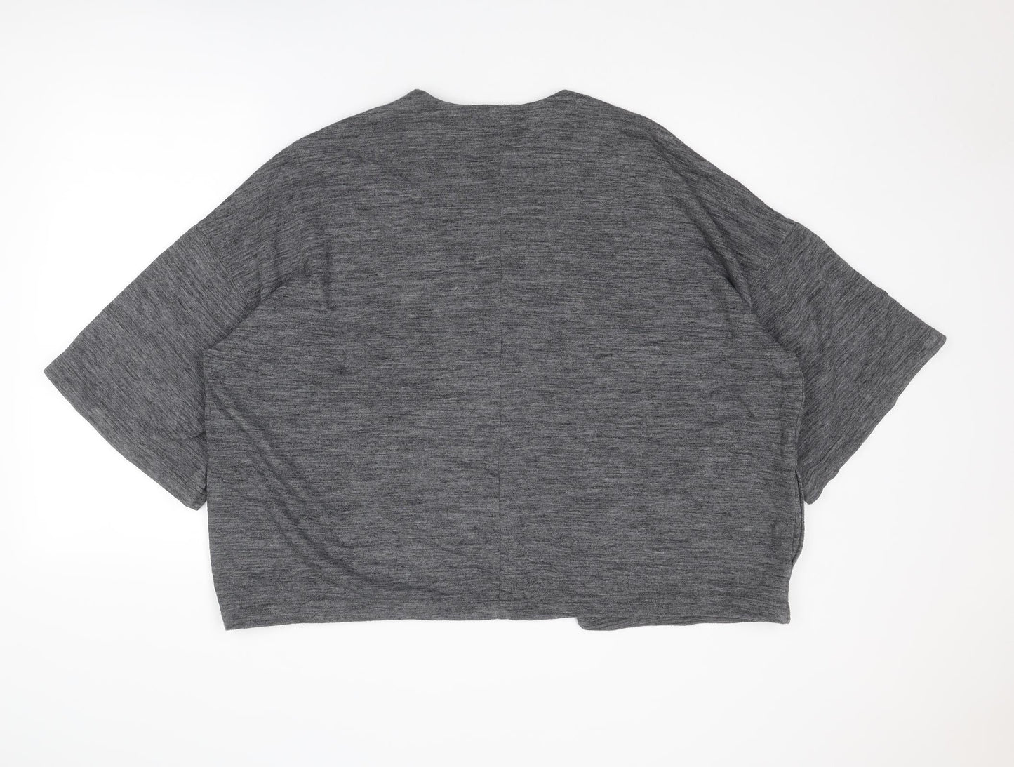 Gap Womens Grey V-Neck Polyester Cardigan Jumper Size M