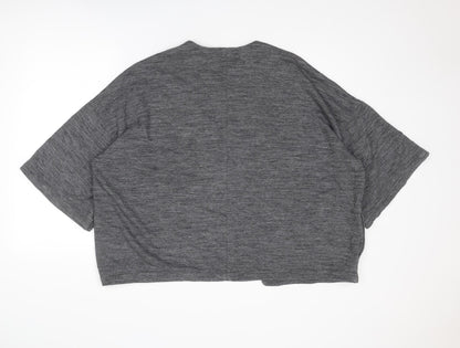 Gap Womens Grey V-Neck Polyester Cardigan Jumper Size M