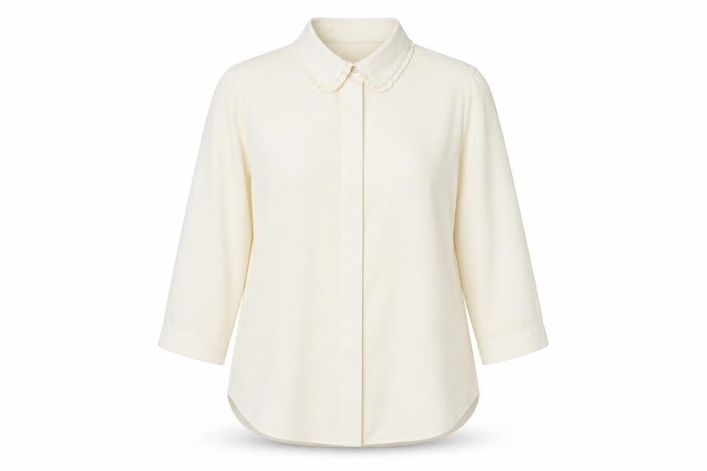 Womens UK Size 10 Dorothy Perkins Ivory Basic Button-Up