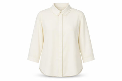 Womens UK Size 10 Dorothy Perkins Ivory Basic Button-Up