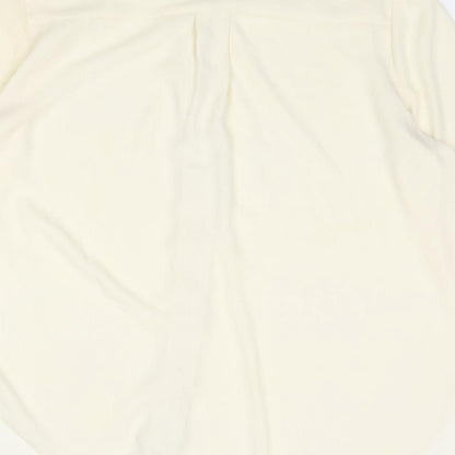 Womens UK Size 10 Dorothy Perkins Ivory Basic Button-Up