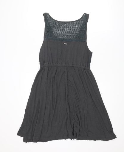 Element Womens Grey Viscose Tank Dress Size L Scoop Neck Pullover