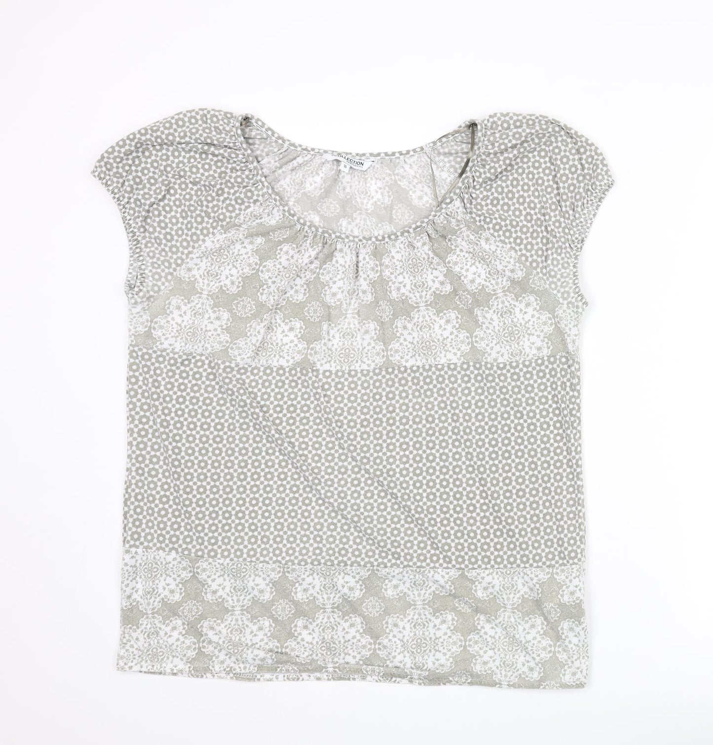 Womens UK Size 16 Debenhams Grey Basic T-Shirt