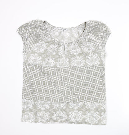 Womens UK Size 16 Debenhams Grey Basic T-Shirt