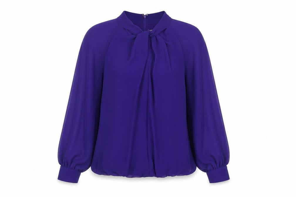 Womens UK Size 10 Phase Eight Blue Basic Blouse