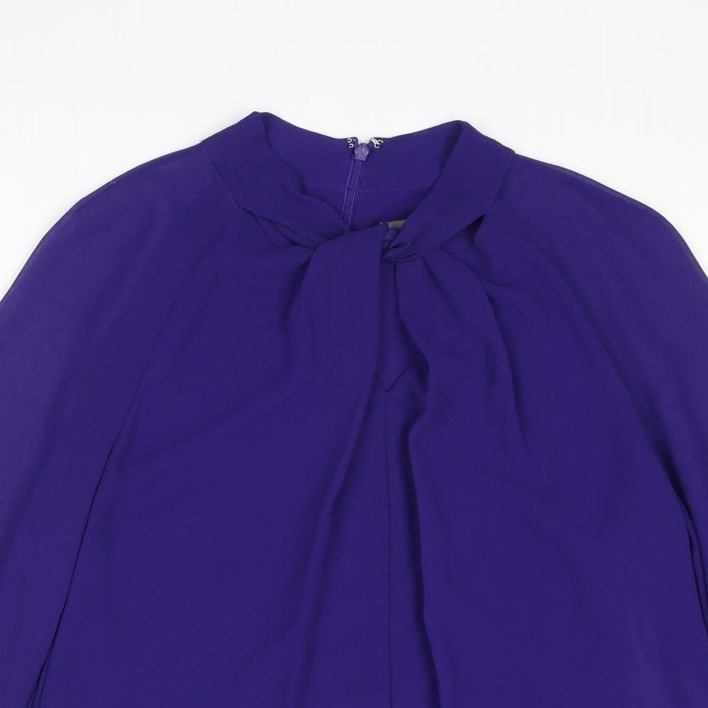 Womens UK Size 10 Phase Eight Blue Basic Blouse