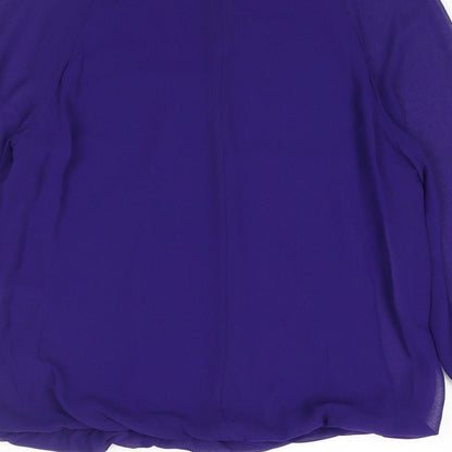 Womens UK Size 10 Phase Eight Blue Basic Blouse