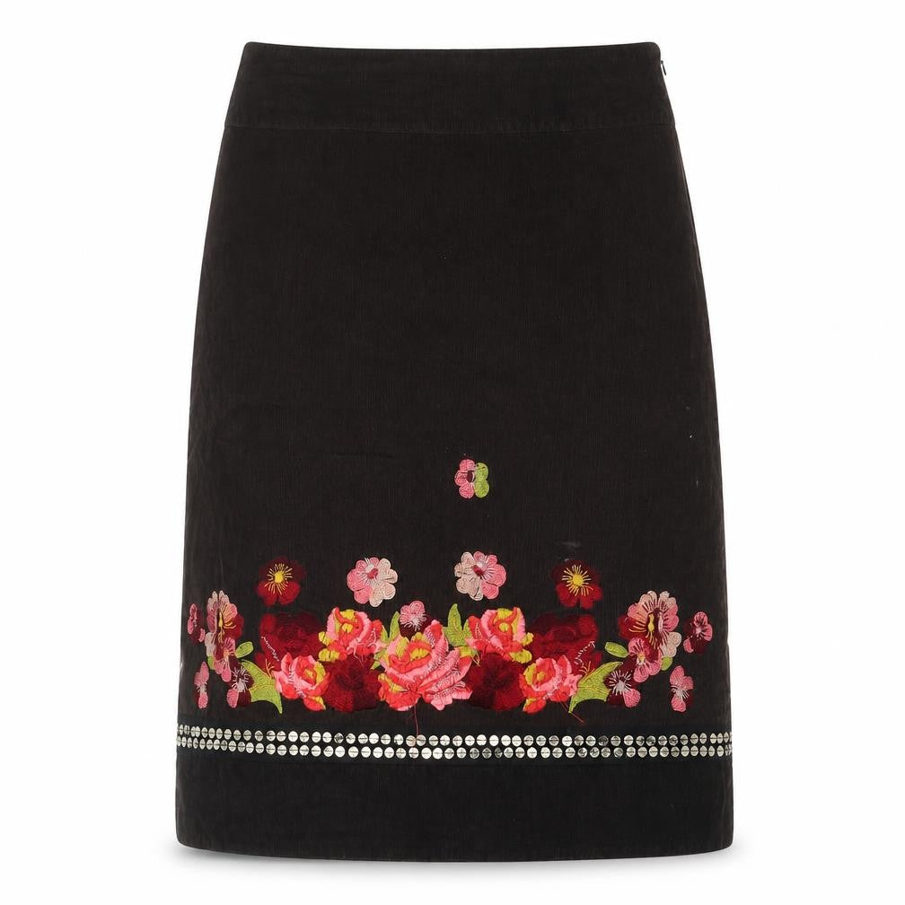 Womens UK Size 8 Monsoon A-Line Corduroy Skirt