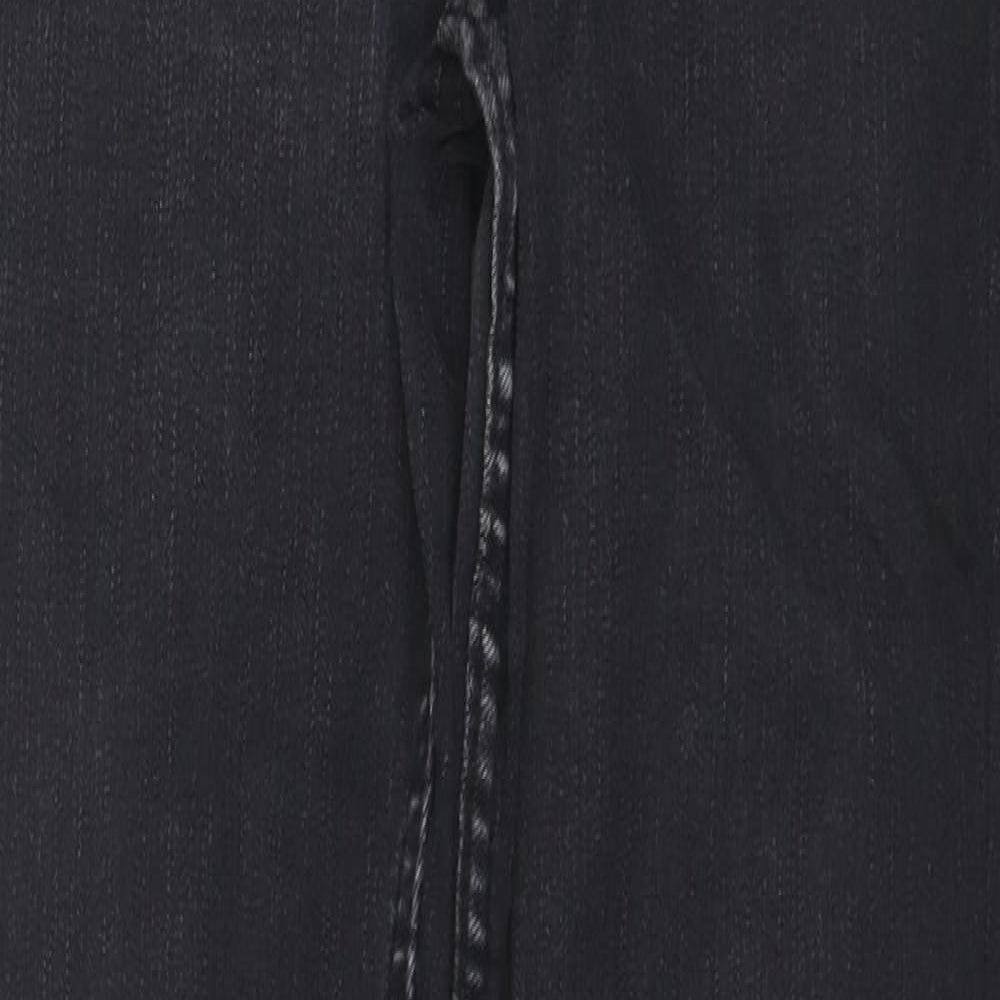 New Look Womens Black Cotton Skinny Jeans Size 10 L27 in Regular Zip
