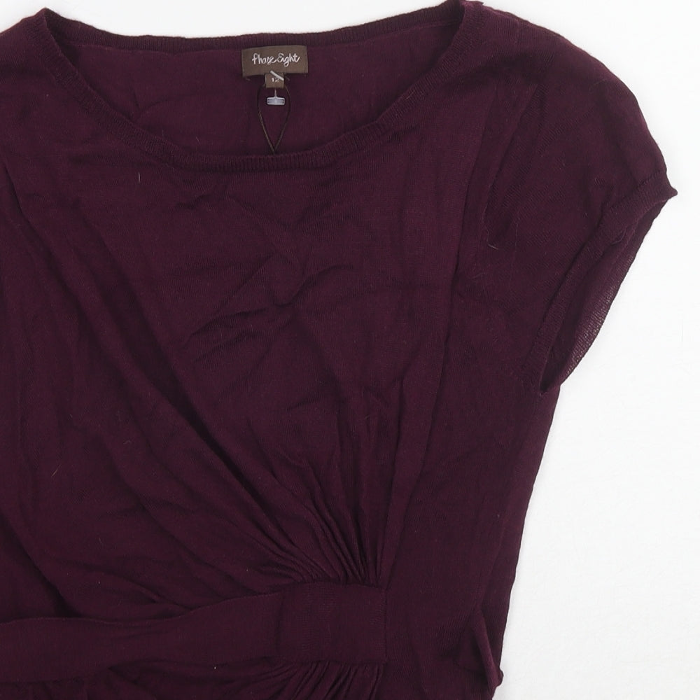 Womens UK Size 12 Phase Eight Purple Pullover Jumper