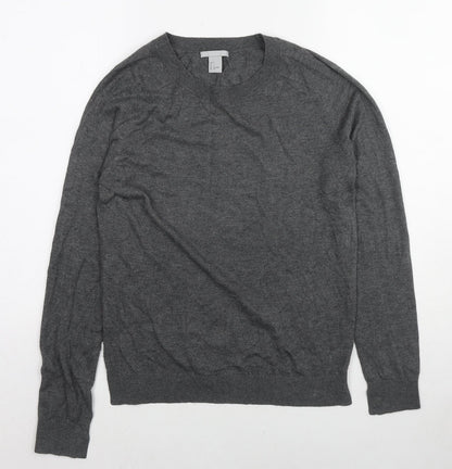 Womens UK Size S H&M Grey Pullover Jumper