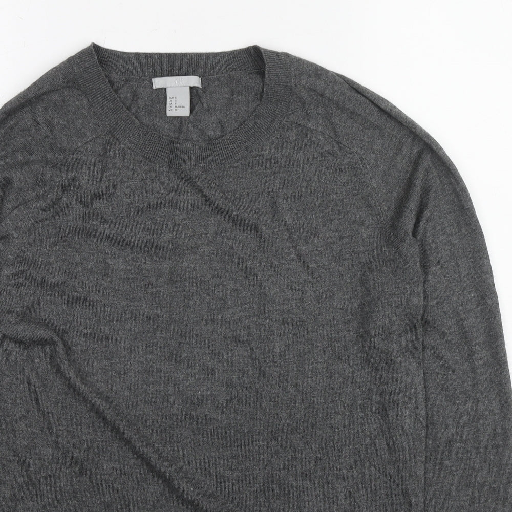 Womens UK Size S H&M Grey Pullover Jumper