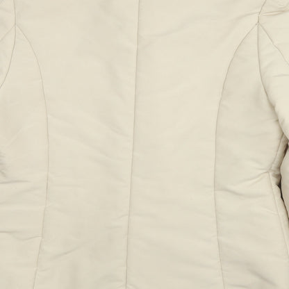 H&M Womens Beige Jacket Size M Zip