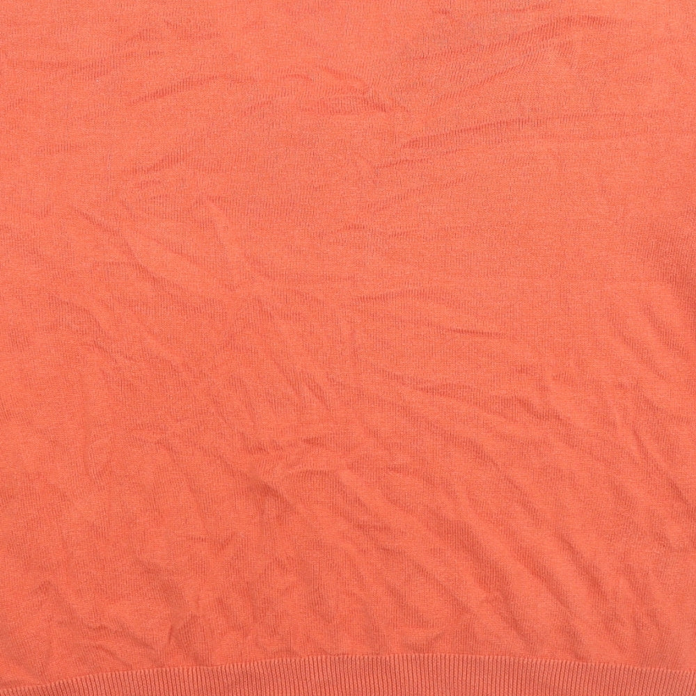 Womens UK Size M Marks and Spencer Orange Pullover Jumper