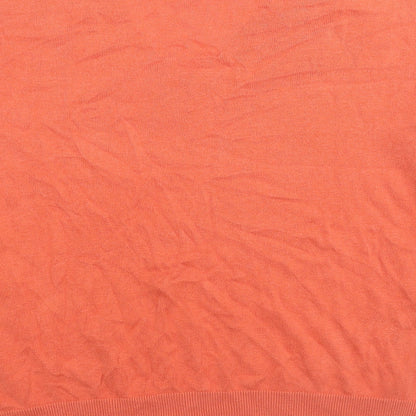 Womens UK Size M Marks and Spencer Orange Pullover Jumper