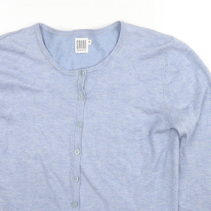 Womens UK Size M Saint Tropez Clothing Blue Cardigan Jumper